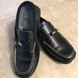Cole Haan Black Leather Mules.  7 B